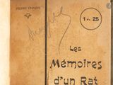 a sign on the door of a building that says les memories d ' un rat