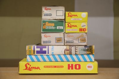 a stack of boxes sitting on top of each other on a table