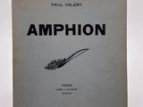an old book with a black and white image of a knife