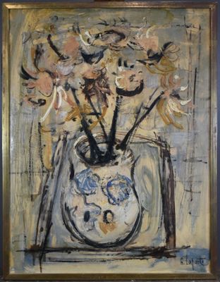 Georges LAPORTE (1926-2000) - Bouquet de fleurs