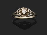 une bague en or et diamant
