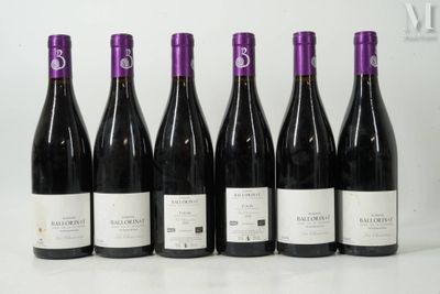 six bouteilles de vin sont alignées sur une table