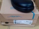 brand new men ' s black leather slip on shoes in box