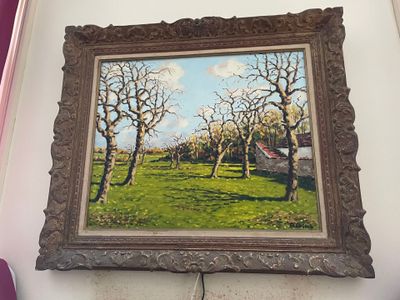 a picture of a painting hanging on the wall