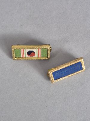 deux petites broches ornées d'une coccinelle