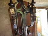 a picture of a large metal object in a room