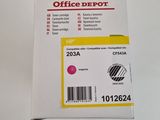 a box of office depot ink cartridges on a white surface