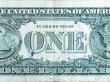 an old one dollar bill with a picture of a man on it