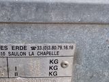 a sign on the side of a truck stating that it is not in service