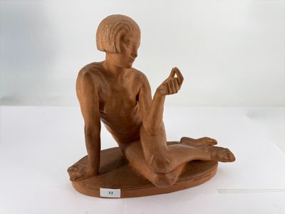 Albert PATRISSE (1892-1964), "jeune femme nue au papillon", …