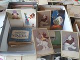a lot of cards that are sitting on a table