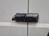 an image of a close up of a door handle on a van