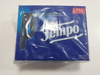 Lot de 30 - TEMPO - Mouchoirs de poche - 4 épaisseurs - Rési…