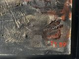 an image of a close up of a painting of a person on a horse