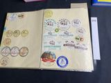 a book that has a bunch of stickers on it