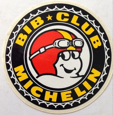 a close up of a sticker with a cartoon character on it