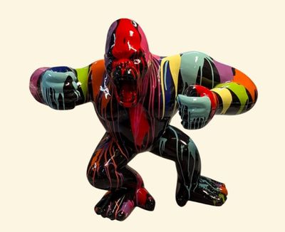BOX 33 CREATION "Wild King Kong gorille noir"