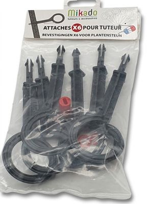 Lot de 6 - MIKADO - Ce lot comprend 6 accessoires noirs et r…