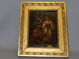 an image of a picture of a painting of a woman and a man