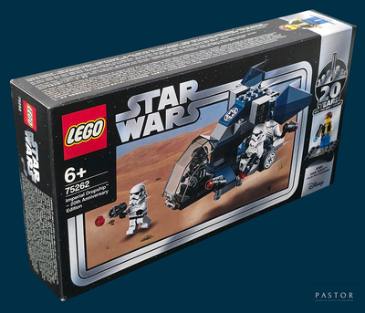 a box with a lego star wars set inside of it