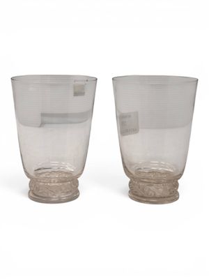 Lalique Partie de service de verre modèle " Saint-Hubert " d…
