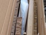 a cardboard box with a white object inside of it