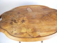 Emile GALLE ( 1846-1904) Table en bois naturel de diverses e… (photo 3)