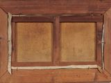 a picture of a picture of a window with a wooden frame