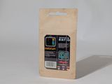 a brown paper bag with a picture of a tv on it