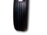a close up of a tire on a white background