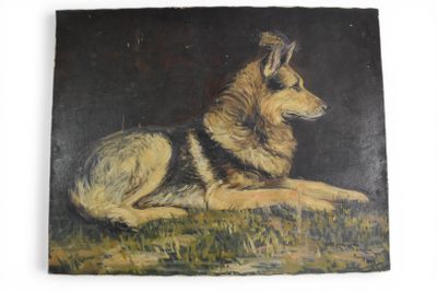 Ecole Xxe, "Berger Allemand", 1929.