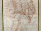 an image of a drawing of a man with a hat and a cane