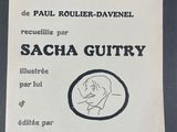 un vieux livre sur lequel est dessiné le visage d'un homme