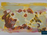 an image of a picture of a painting of a mountain range