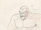 une image représentant le dessin d'un homme portant un masque