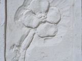 une image représentant une fleur sur un mur d'un immeuble