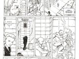 une page en noir et blanc d'une bande dessinée représentant un homme en costume