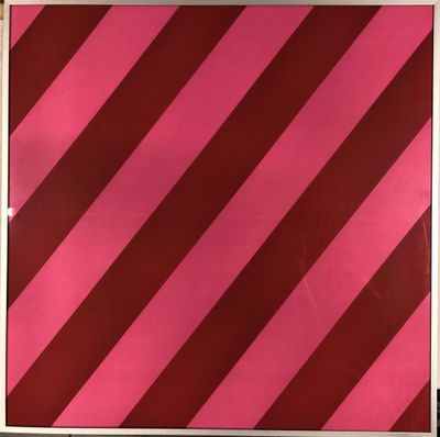 Olivier Mosset - Composition Rouge / Rose, 2003