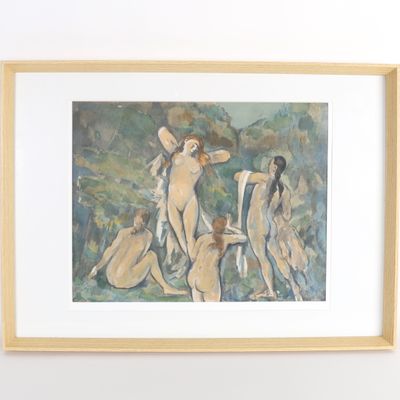 TABLEAU "LES BAIGNEUSES" d'après Paul CÉZANNE (1839-1906)