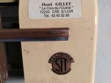 a close up of a machine with a label on it
