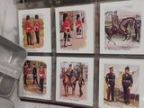 pictures of soldiers on the wall of a kitchen