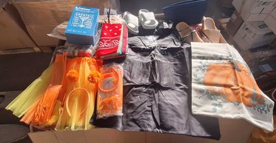 10151-36 / 1 palette de 110 kg de mix (bandanas, tabliers, housses de 