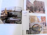 a book with pictures of boats and people on it