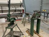 two machines that are sitting in a room