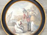 a picture of a painting on the wall of a building