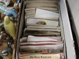 a lot of books in a box on the table