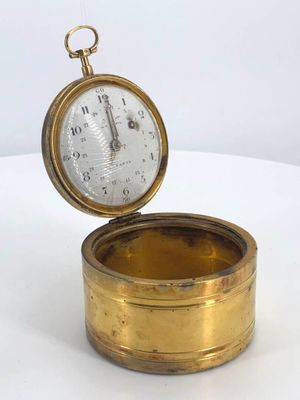 Montre de gousset à sonnerie aux quarts en or jaune 750 °/°°… - Photo 1