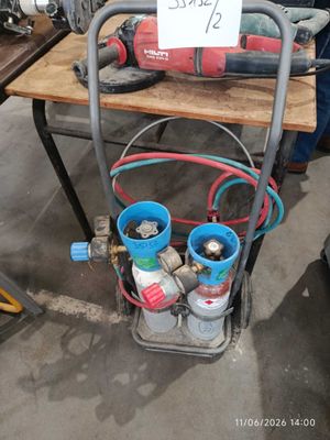 a picture of a cart with a lot of tools on it