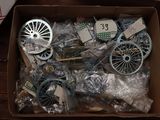 a box of assorted items sitting on a table