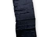 an image of a black scarf with fringes on it